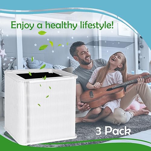 Miniatura 8 de Carmerny Blue Pure 211+ - Filtro de repuesto True HEPA compatible con Blueair Blue Pure 211+ y Max Air Cleaner Purificador, paquete de 3