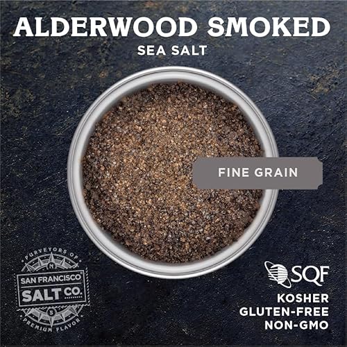 Alderwood Smoked Sea Salt - 5 Lb. Bag Fine Grain By San Francisco Salt Company #TOP1