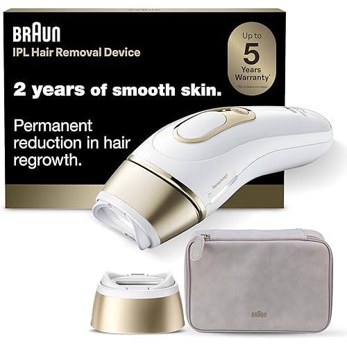 Braun Silk-Expert Pro 5 IPL PL5100 at Home Laser Hair Removal for Women and Men with Smart Flex Head and Premium Pouch