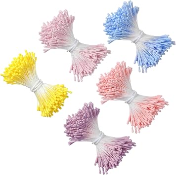 1900Pcs Stamens for Flower Making, Stamens, Flower Stamens, Multi-Color Craft Stamen for DIY Floral Decorations, Buds and Arrangements