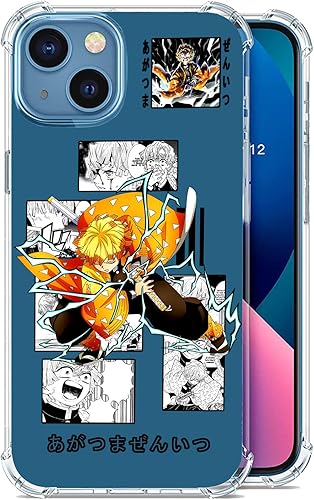 Miniatura 2 de Funda de TPU transparente a prueba de golpes para iPhone 13 Anime para niños y niñas (funda de anime genial para iPhone 13)