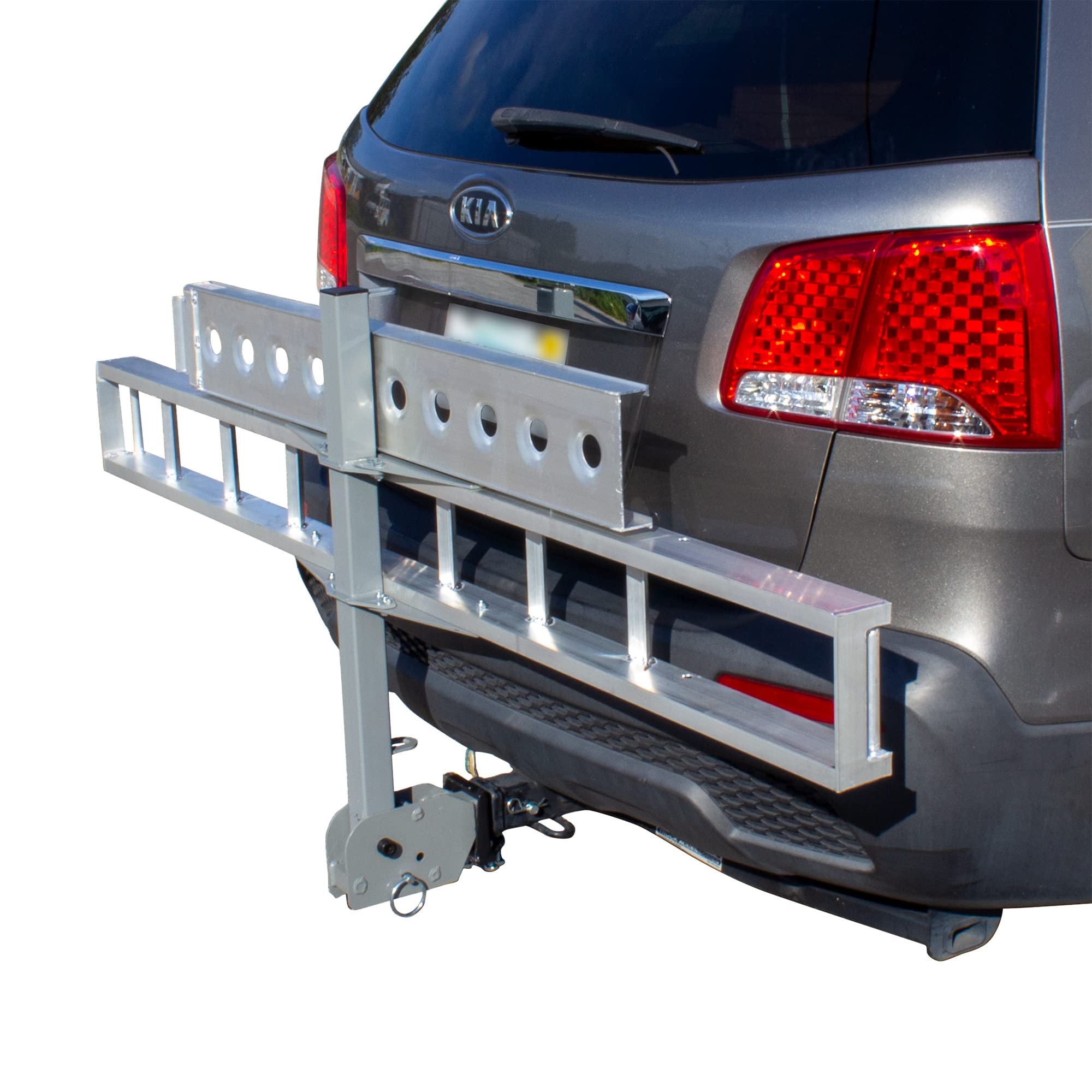Buy MotoGroup Hitch Carrier 400 lbs Weight Capacity Folding Aluminum