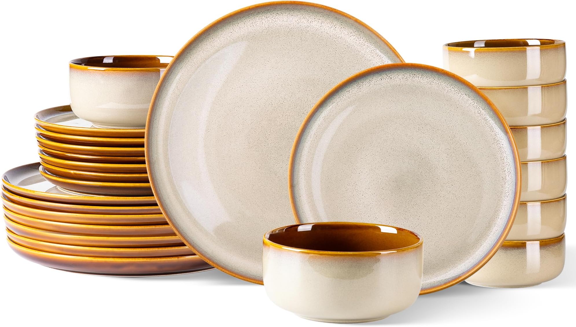 Amazon.com | AmorArc Ceramic Dinnerware Sets for 8, 24 Pieces ...