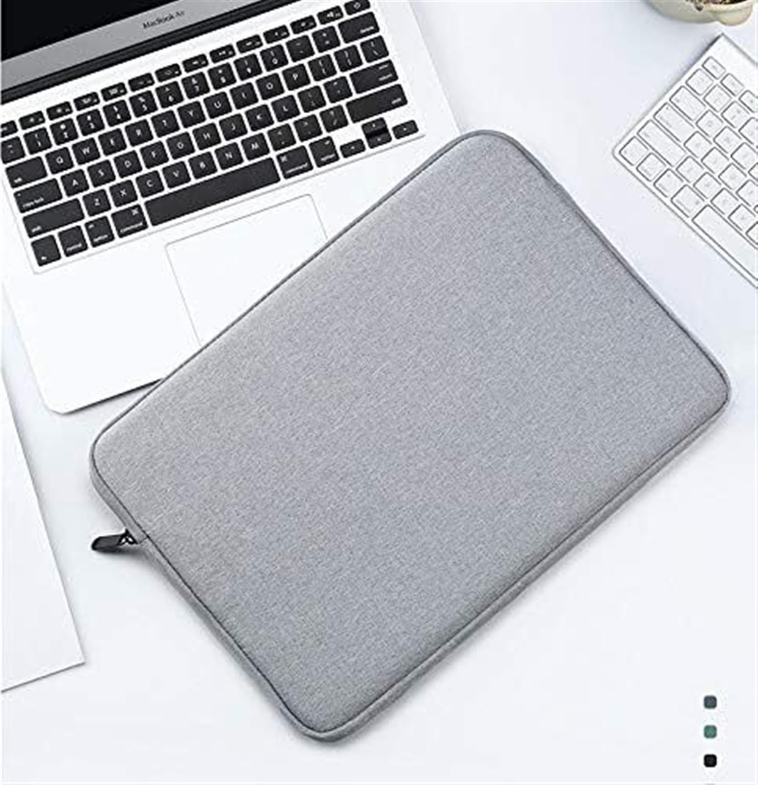 Zaino Porta Pc Viaggio Custodia per Laptop, Borsa per Laptop per Custodia per Computer Notebook, Valigetta per Borsa per Notebook Borsa Porta Pc(Gray,15.6")