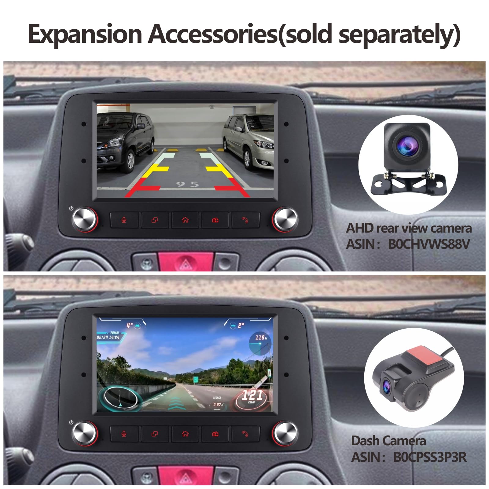 Autoradio Per Fiat Panda Modello 169 2003-2012 Con Wireless Carplay Android Auto senza fili Mirror link,Auto Radio Con Schermo HiFi Bluetooth RDS/FM+CANBUS