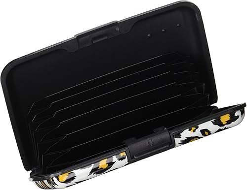 Miniatura 4 de Soporte de aluminio para tarjetas de crédito con bloqueo RFID para hombres y mujeres, funda de metal para tarjetas de visita (patrón de calavera)