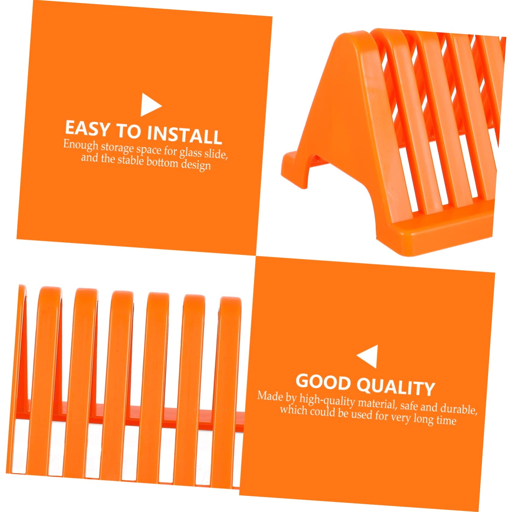 Alipis 2sets Slide Rack Labware Drying Rack Lab Drying Racks Dish Rack Stands Under The Sink Organizer Dish Drainers for Kitchen Cloth Drying Rack Microscope Slide Staining Rack 2pcs*2