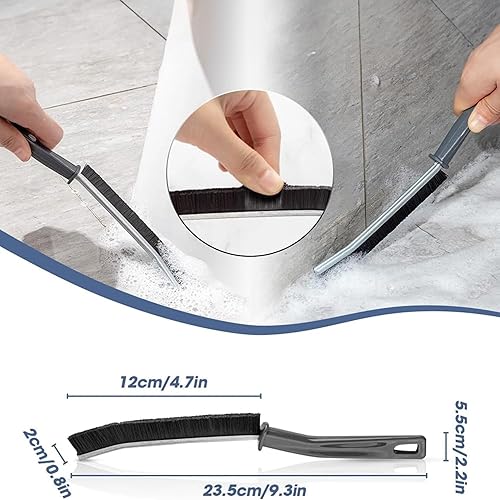 Miniatura 2 de LATVIN Cepillo de limpieza de huecos, herramienta multifuncional de cepillo de limpieza de hendiduras de cerdas duras, herramientas de cepillo de