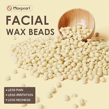 Maxpearl Waxing Kit for Men, Silicone Liner with Hard Wax Beads (1.65LB total) & Wax Accessories for All Body Use - Nose, Eyebrows, Face, Mustache, Underarms, Back, Chest, Legs and More