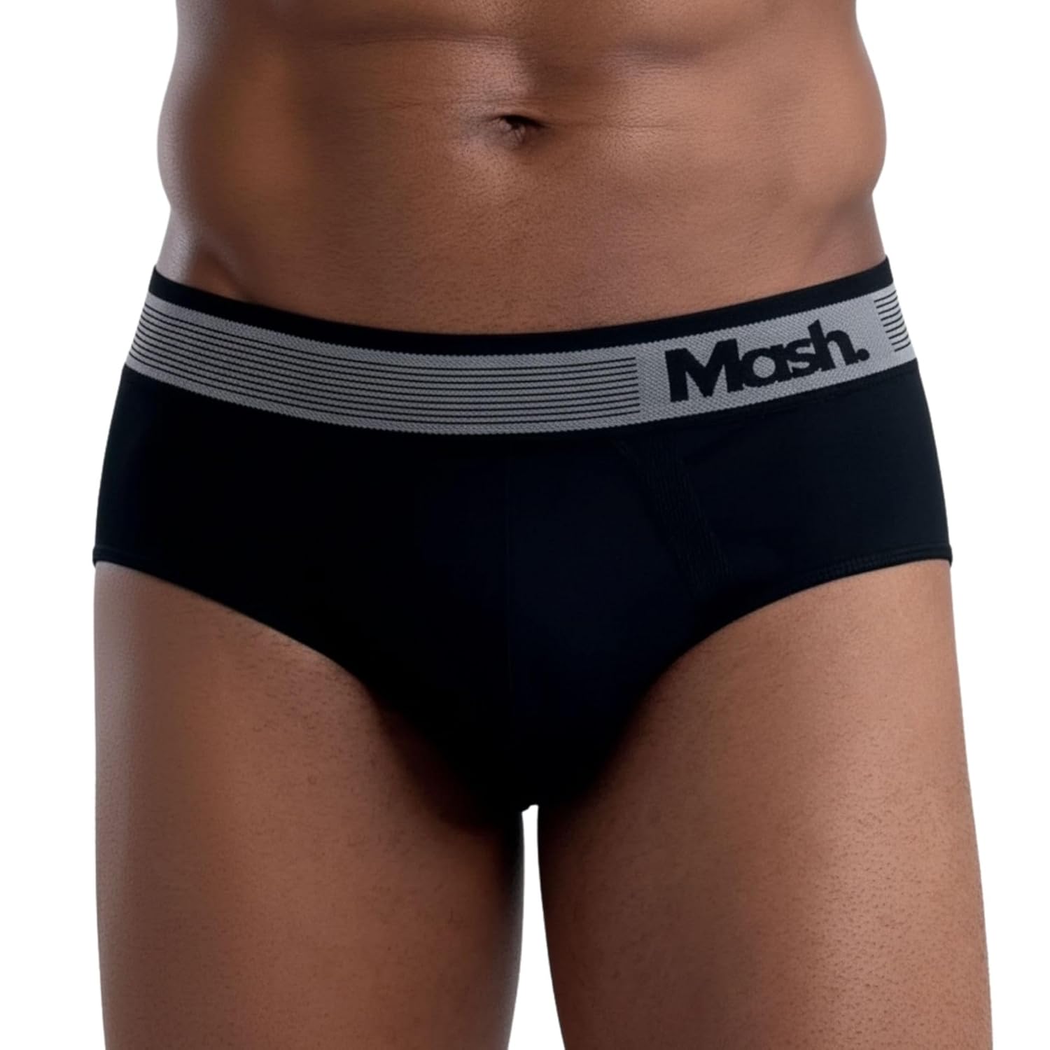Cueca Slip Mash Sem Costura Microfibra Poliamida Toque Gelado Masculina