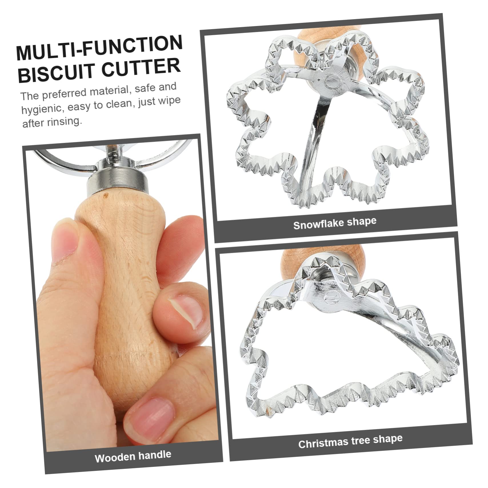 Cabilock 5 Sätze Knödel Haut Prägeform Glasur Gitter Fondant Machen Stern Plätzchen Groß Karikatur Pasta-schneidrad Kreis Keks Lebkuchen Nudelmaschine Rostfreier Stahl 2 Stück * 5