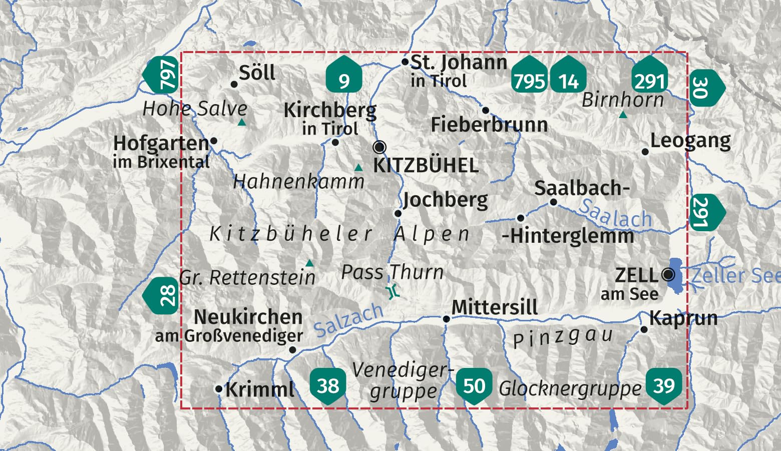 KOMPASS Wanderkarte 29 Kitzbüheler Alpen 1:50.000: Wander- und Fahrradkarte in einem - inklusive Offline-Verwendung in der KOMPASS-App. Wander-& Radwege. Panorama. Skitouren. Langlaufen. Reiten.
