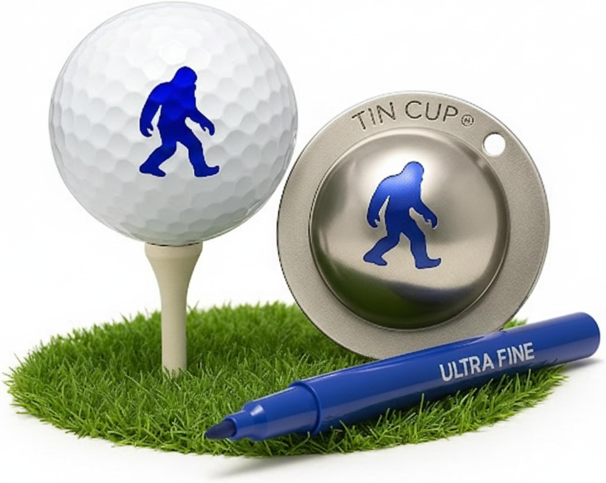 Tin Cup Golf Ball Custom Marker Alignment Tool (Sasquatch)