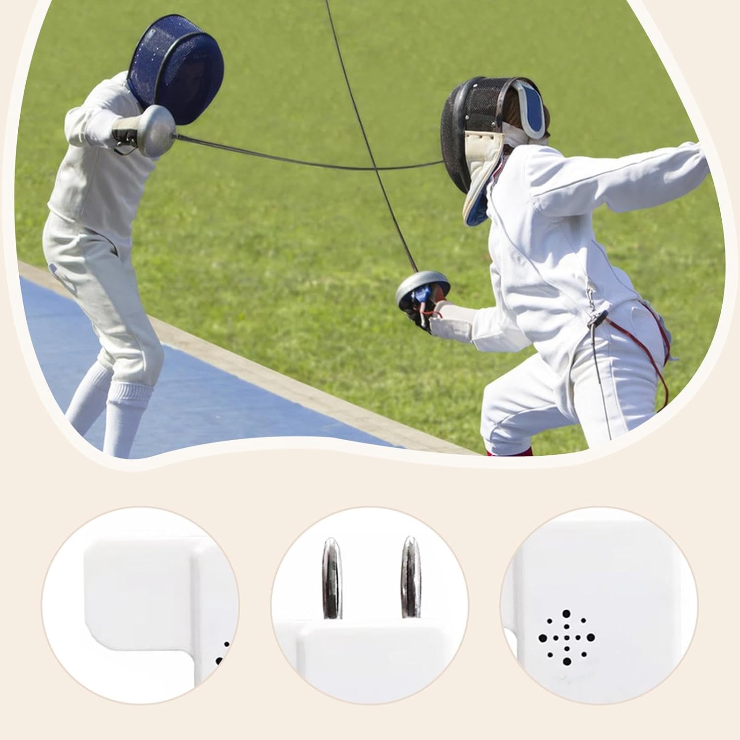 DYNWAVE Fencing Target Standalone Practice Tool Compact for Beginners High Accuracy with Chip Technology