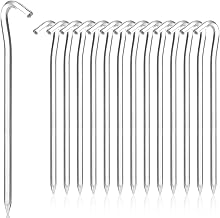 Picchetti per tenda robusti per attività all'aperto: 14 picchetti tenda da 18 cm, picchetti giardino，picchetti campeggio in alluminio per terreni duri, ideali per giardino, pesca e tende.
