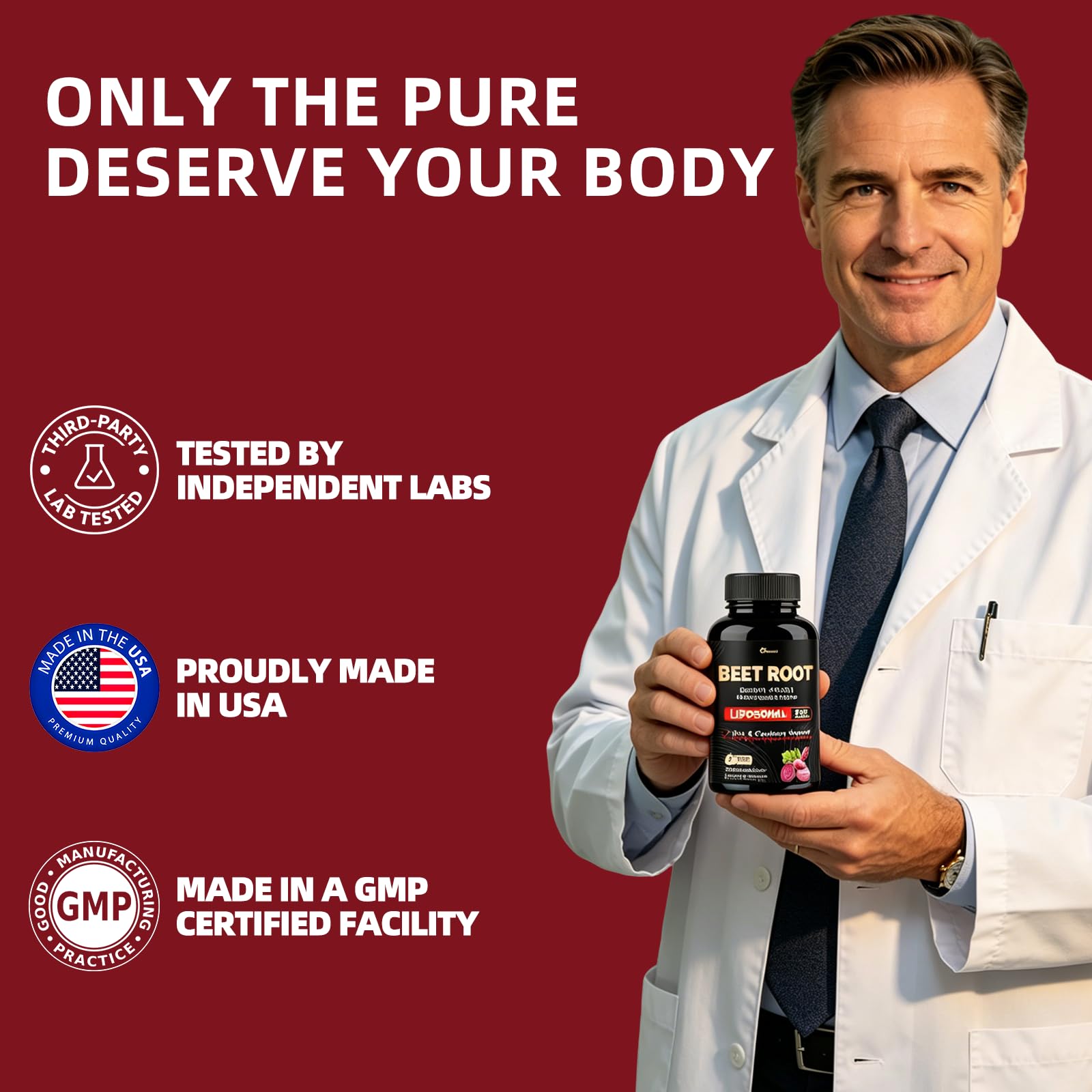 Beet Root Capules Liposomal Beet Root Powder for Heart Circulation Support — Amazon image 6