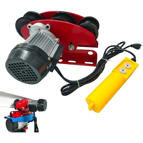 Electric Trolley for Power Hoist,2204 LBS I Beam Trolley 2.68in-4.33in Adjustable Flange Heavy Duty System Trolley for Electric Hoists PA200-PA1000,Perfect for Gantry Cranes,Warehouse Garage
