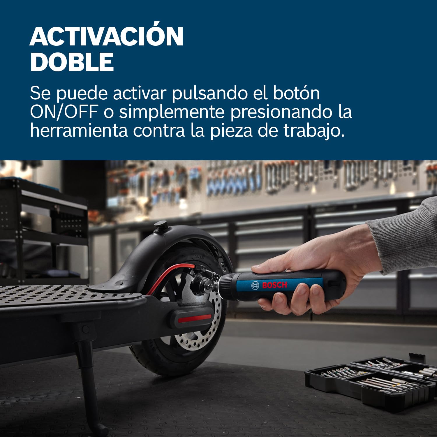 Bosch Professional Atornillador a batería Bosch GO 3 (incl. set de 8 puntas, portapuntas, cable USB-C, minimaletín)