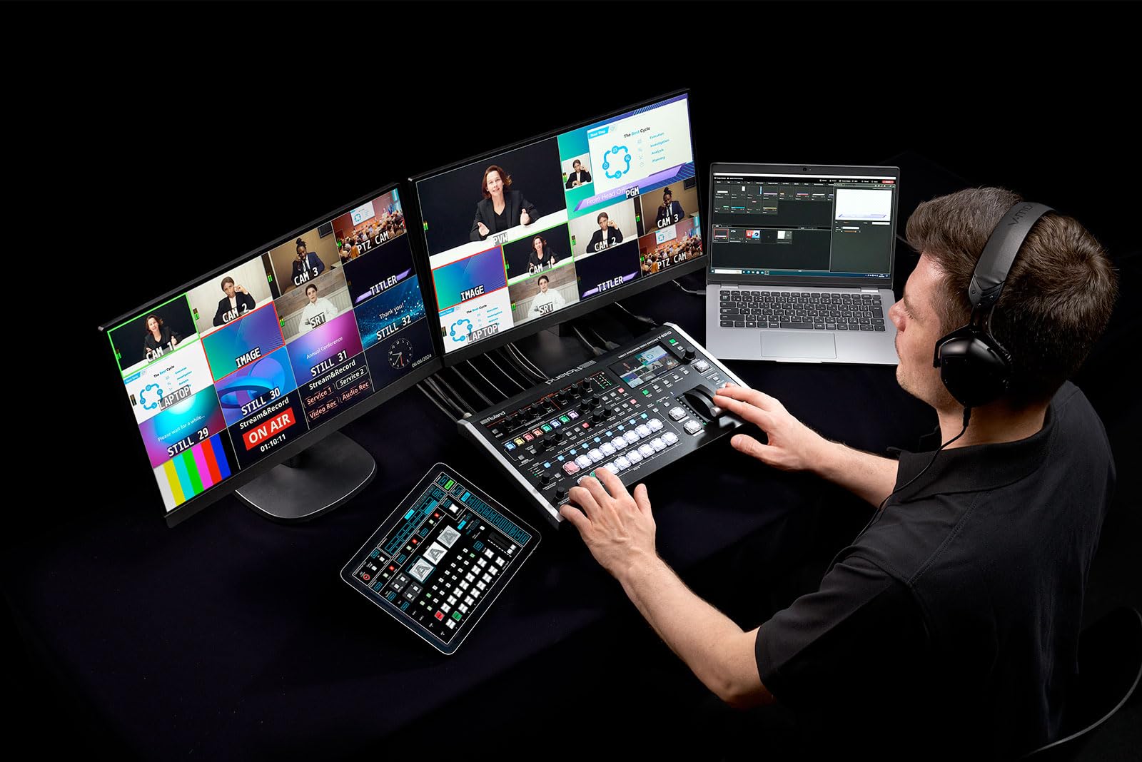 Roland Professional V-80HD Switching for Live Events, Web Streaming, and Studio Production