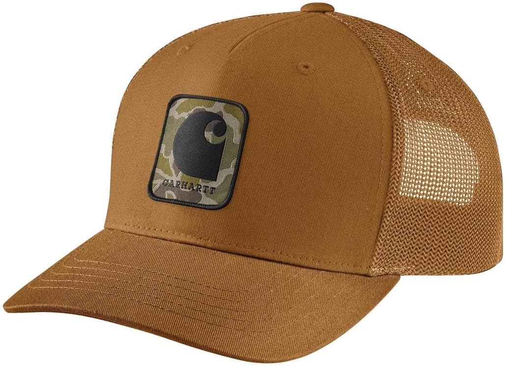 Men's Rugged Flex Twill Mesh-Back Camo Patch Cap