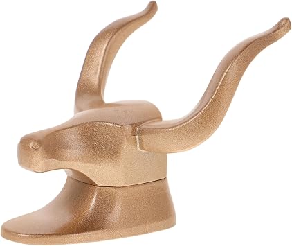 Vintage Ox Head Wall Hook Space-Saving Metal Hanger for Coats Hats and Bags Aluminum Decorative Entryway and Bathroom Hook Functional Rustic Animal Head Design