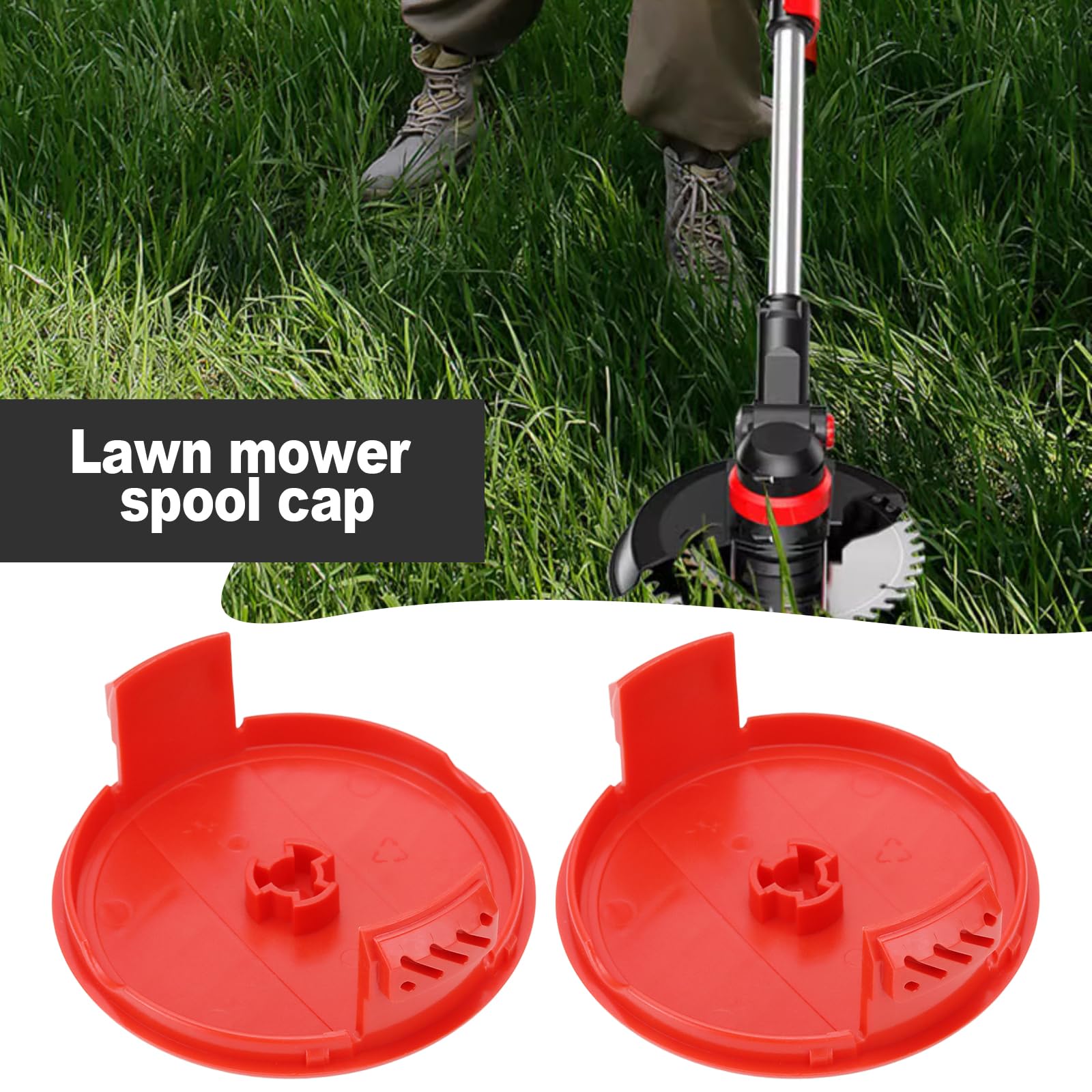 LT Easiyl 2 Pcs Spool Cover 385022-03N Lawn Mower Spool Cover Trimmer Spool Cover Cap Compatible with Black & Decker BESTA530 GH400 GL4525 GL5028 GLC120 Lawn Mowers - Image 2