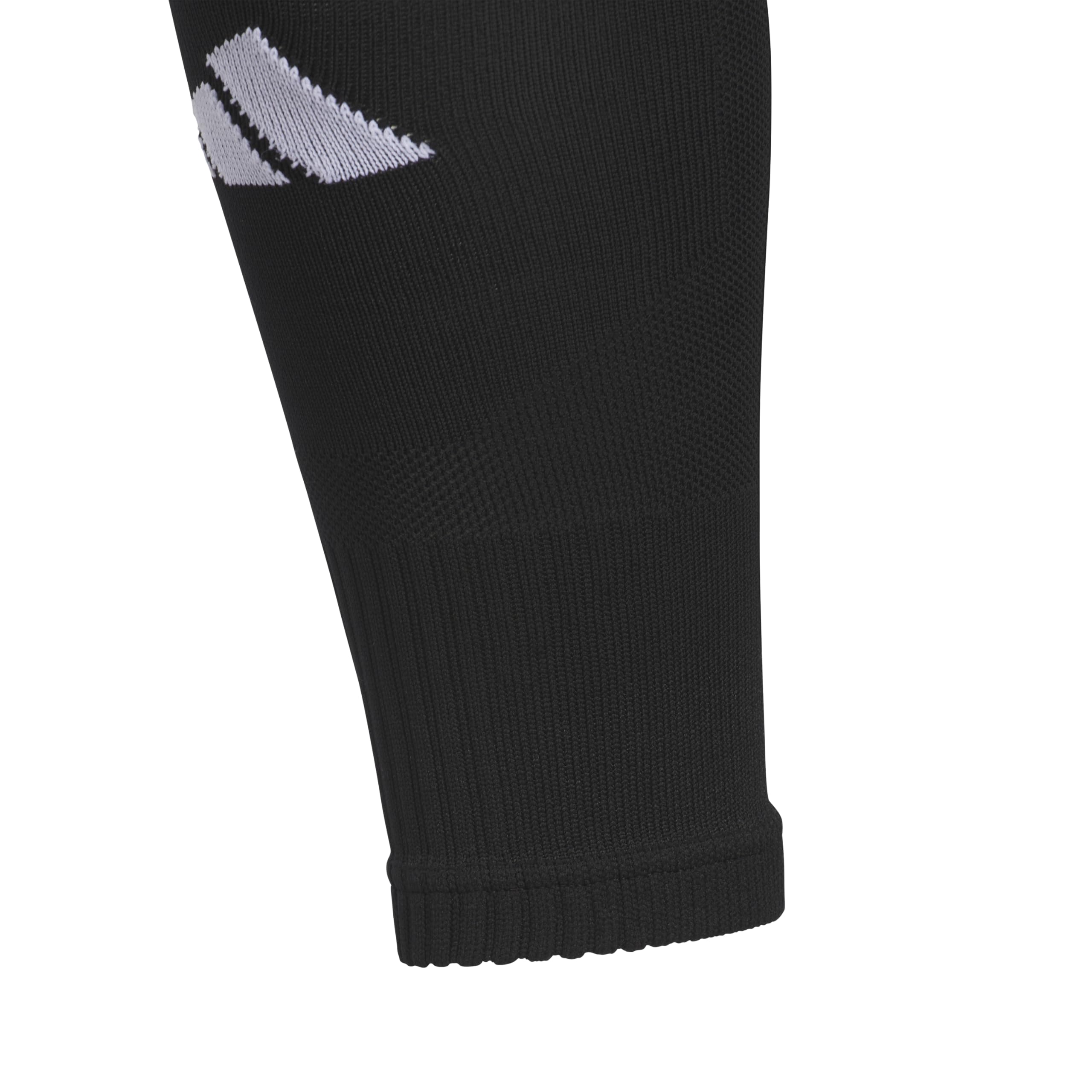 adidas Unisex-Fußballsocken für Männer, Frauen und Kinder (1er-Pack) – vorgeschnittene Socken für Schienbeinschoner, leichte athletische Passform, Wadenärmel (1 Stück), schwarz / weiß, L