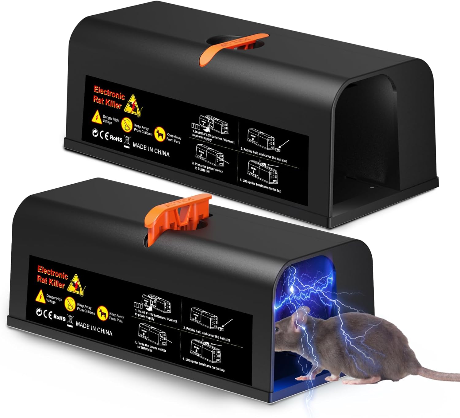 Another great deal on amazon: Rat Trap 2 Packs - Electric Mouse Traps Indoor for Home, Electronic Humane Rat Killer with Powerful Voltage, Effective Mouse Zapper for Rats and Mice - No Touch Mice Traps to Protect Your Home 2