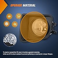 Vista 5 de Nilight Conjunto de luces antiniebla compatible con Toyota Tundra 2014, 2015, 2016, 2017, 2018, 2019, 2020 y 2021, lente transparente de repuesto