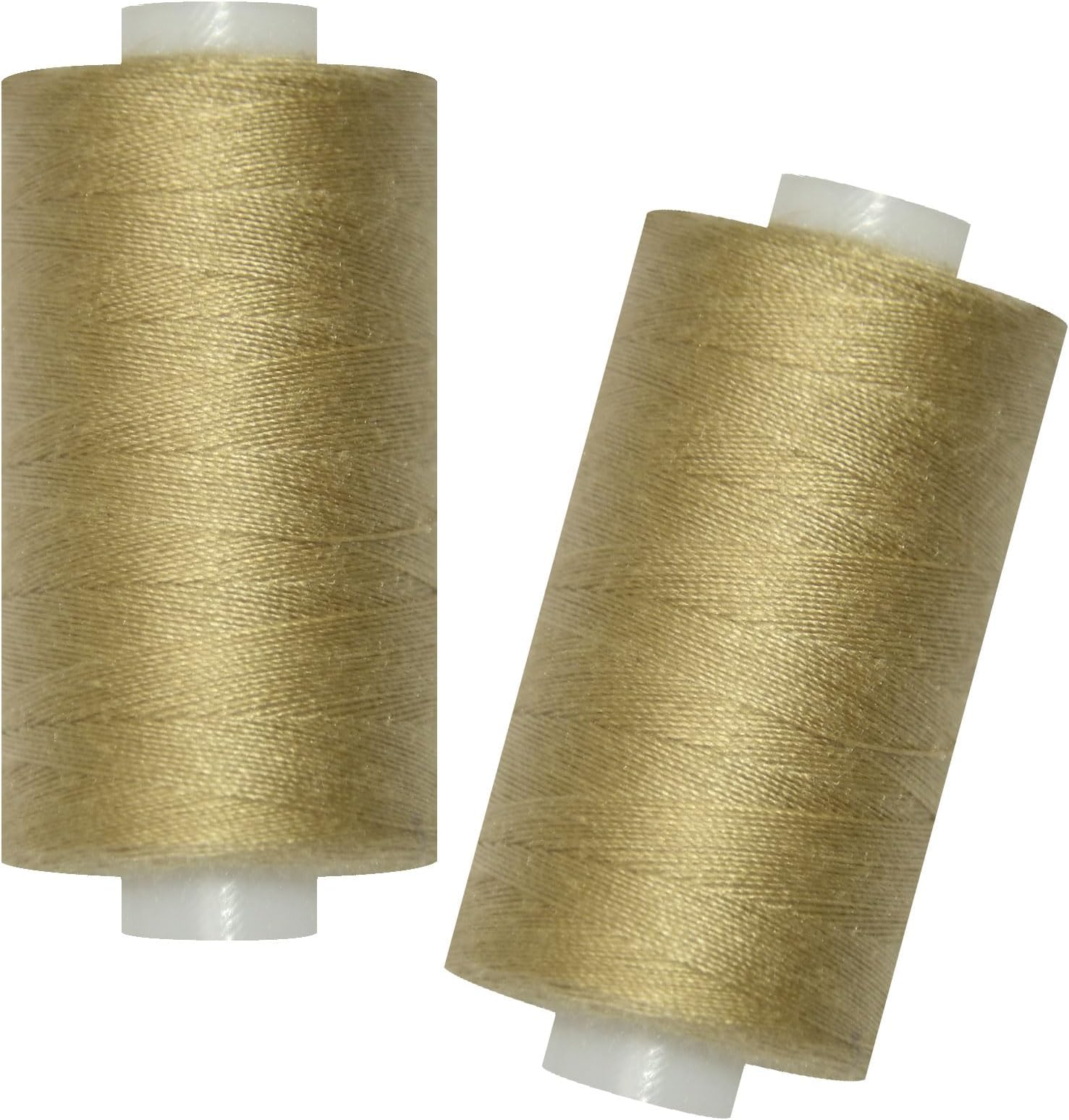 All Purpose Sewing Thread-2 Spools of Hand Polyester Sewing Thread for Sewing Machine for Hand and Machine Sewing(Light Mocha Brown, 2 spools)