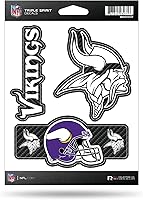 Vista 26 de Rico Industries NFL Football Triple Spirit Stickers Hoja de calcomanías triples