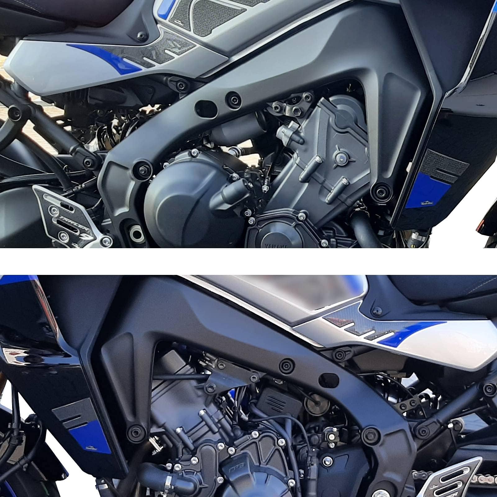 Adesivi 3D Protezioni Borse Laterali compatibili con Yamaha Tracer 9 2021 Adesivi 3D Protezioni Borse Laterali compatibili con Yamaha Tracer 9 2021