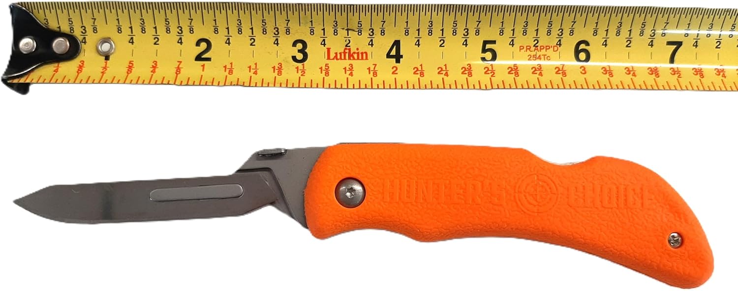 Hunter's Choice Replaceable Blade Folding Knife, w/ 10 Wiebe Wicked Sharp Blades and Carrying Case