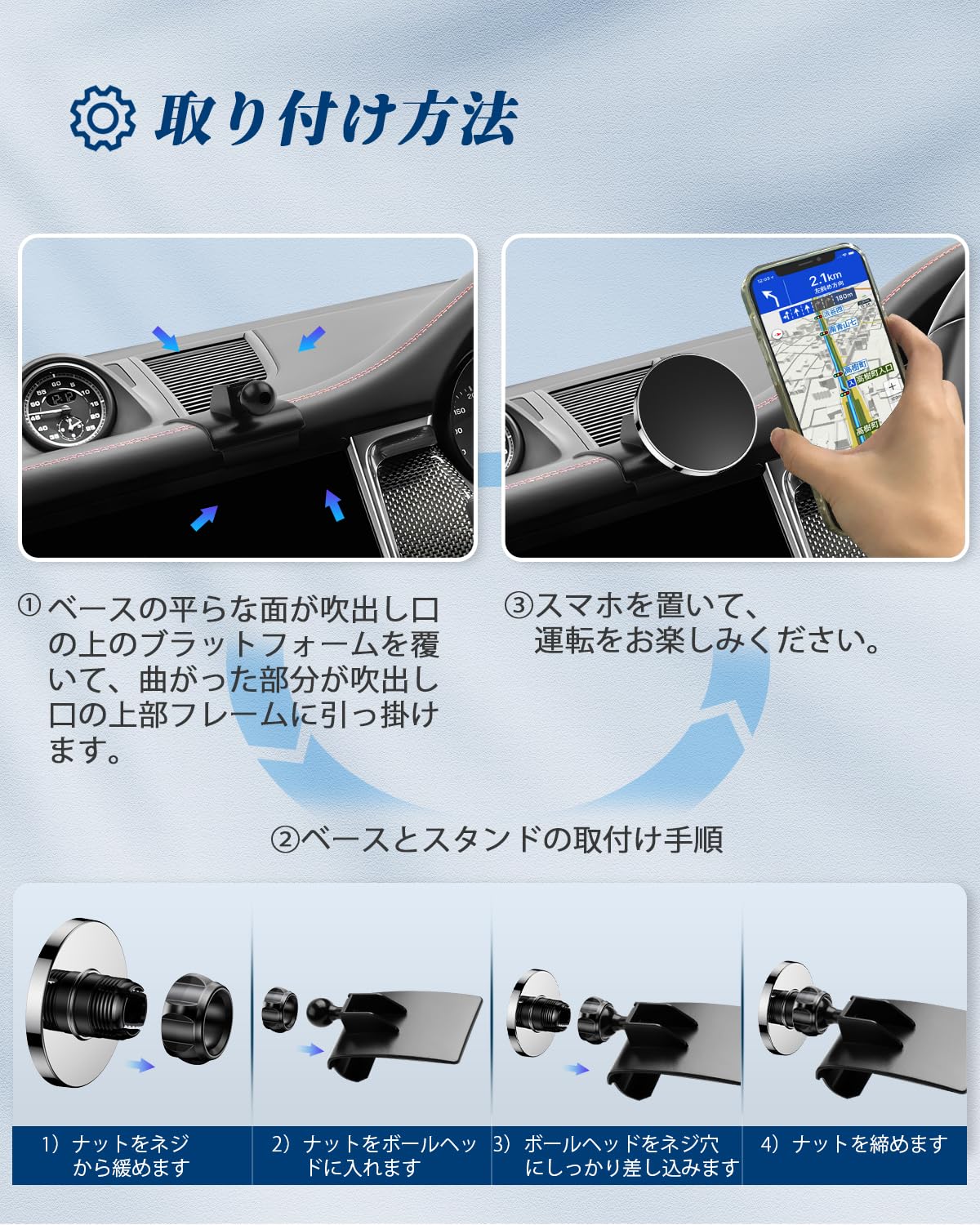 Amazon.co.jp: BIBIBO ポルシェ マカン 専用 スマホホルダー