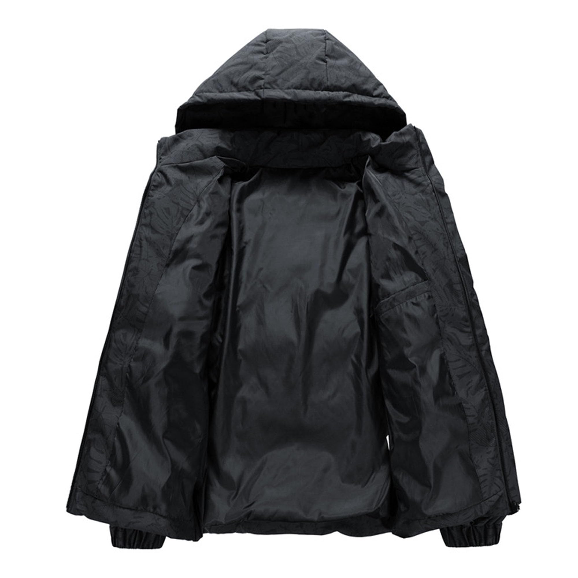 ZDJSWJ Chaqueta acolchada para hombre engrosada chaqueta cortaviento invierno Parker Down Jacket Ropa de esquí con capucha engrosada y ligera