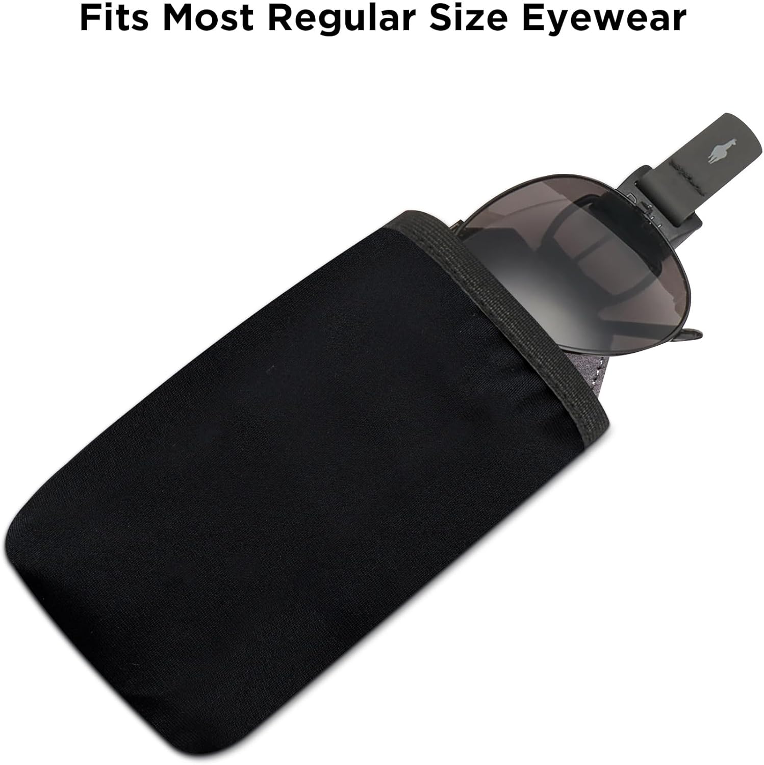 ALPAKA HUB Sunglasses Pouch - Microfibre Lined Stretch Holder with Anti Scratch Nylon 840D Weatherproof Fabric Travel Glasses Small Organizer Men & Women - HUB Clip Attaches Backpack Strap