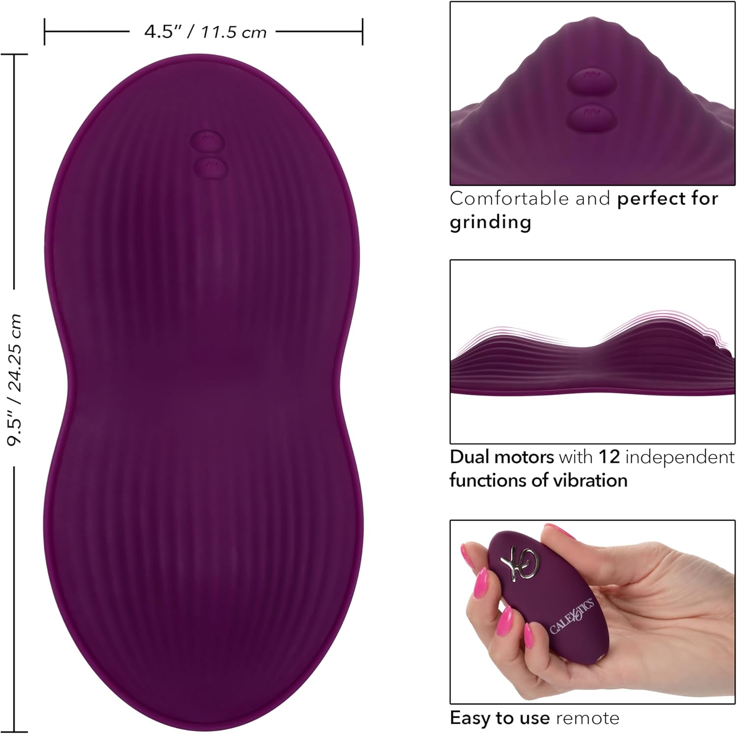 CalExotics Lust Remote Control Dual Rider, Purple (12006)