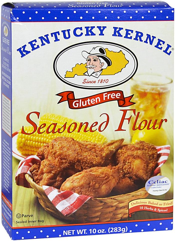 Gluten Free Seasoned Flour, 10 Ounce (Pack of 6) A Southern Staple for Fried Chicken, Pork, Shrimp, Fish, Sausage Gravy, Biscuits, and more