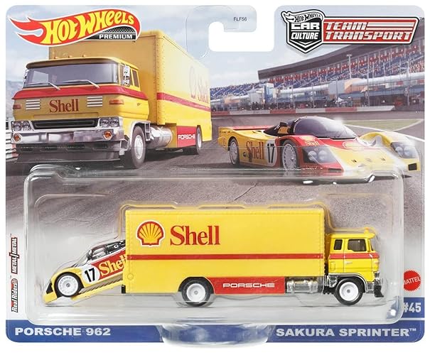 Hot Wheels Porsche 962 Sakura Sprinter, Transporte de Equipo