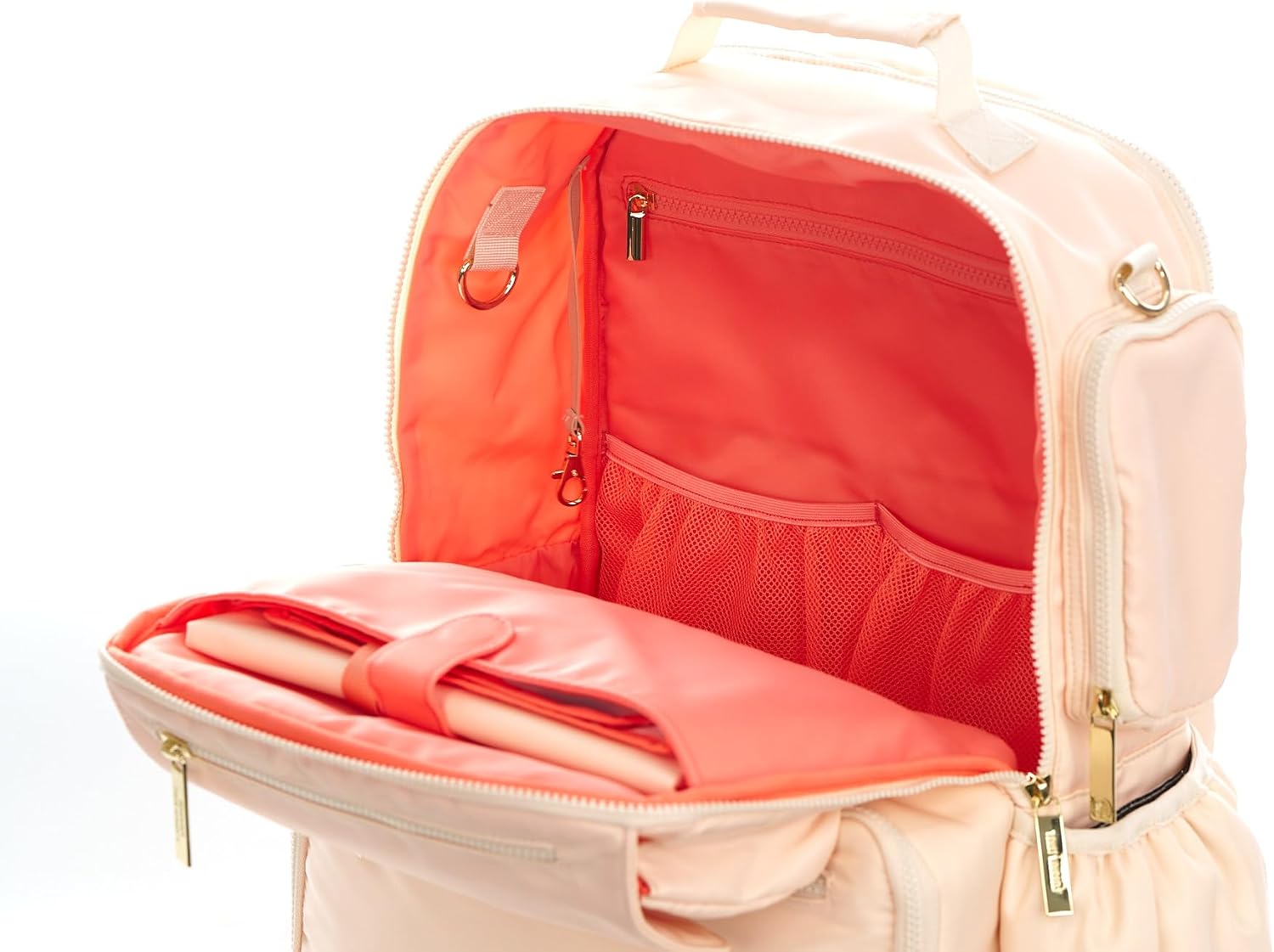 Lily & Sol Koa Diaper Bag Backpack for Travel- Large Capacity Family Travel Backpack, Machine Washable with Cooler Compartment, XL Changing Mat, Wet Bag, Laptop Sleeve & Luggage Sleeve