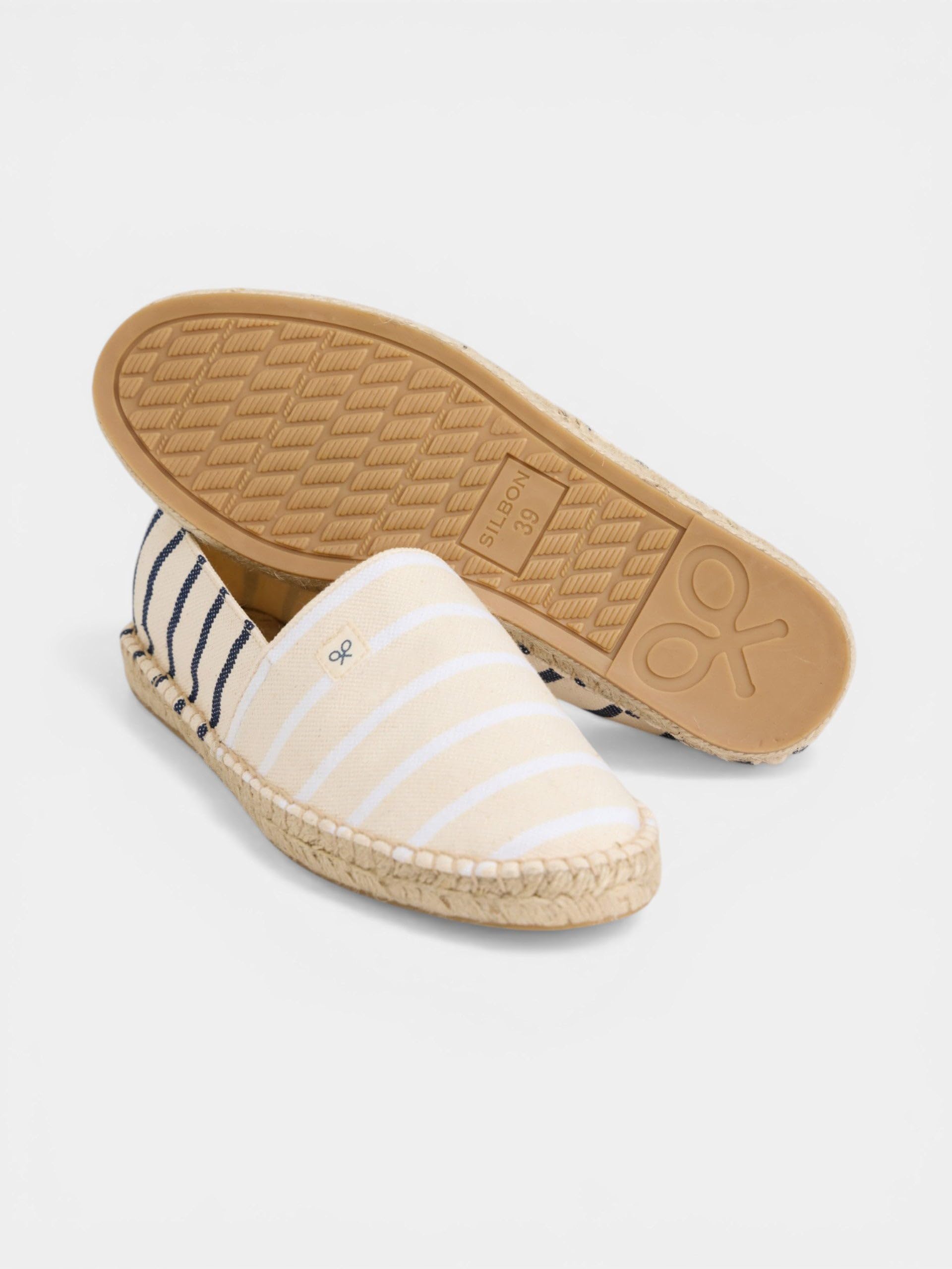 SILBON Alpargata Rayas para Hombre