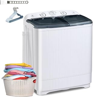 Portable 22 lbs Twin Tub With Dryer Rack Navy