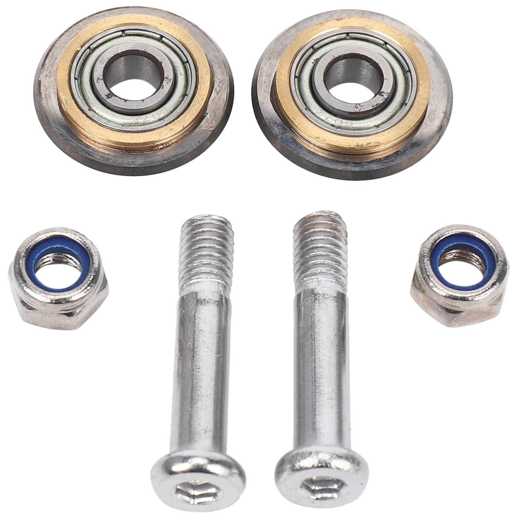 Hacbop2 Pcs Tile Wheel Cutter Tile Cutter Replacement Scoring Wheel with Bolt and Lock Nut for Manual Tile Cutting Machine, Silver & Copper