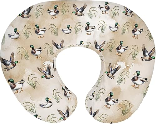 Miniatura 10 de Fundas de almohada retro de caza de patos para bebés y niñas, fundas elásticas suaves y elásticas para bebés recién nacidos