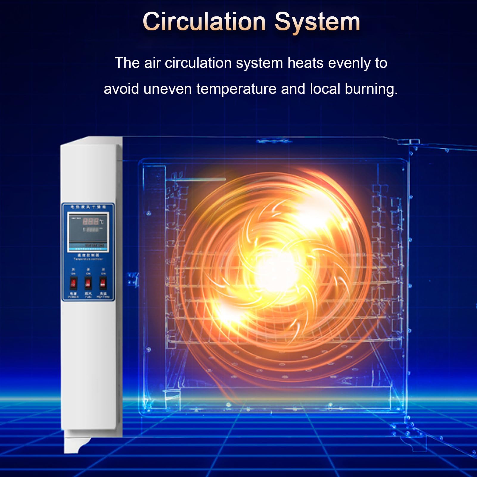 Trockenofen Laborofen, Schnelltrockenofen mit konstanter Temperatur für Labor/Industrie, 50~300℃, Labortrockenofen mit Umluft,16L