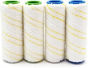 4 Replacement Rollers for Kärcher FC7 FC5 FC3 FC3D EWM2, Compatible 2.055-006.0/2.055-007.0, Replacement Rollers for Kärcher, Floor Cleaning Brushes, Parts Accessories (4PCS)