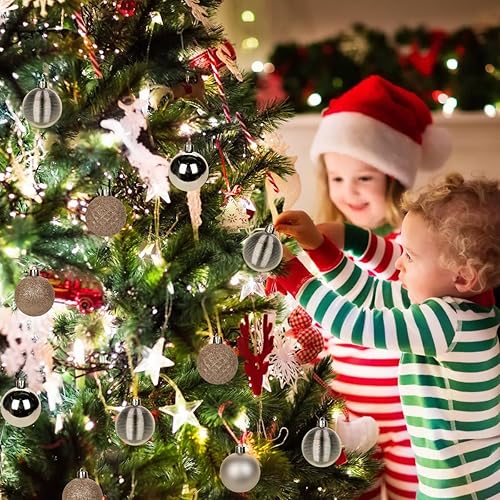 Miniatura 4 de 30 adornos de bola de Navidad de 1.97 pulgadas, no se astillan, decoración de árbol de Navidad, bolas de árbol de Navidad, adornos de Halloween