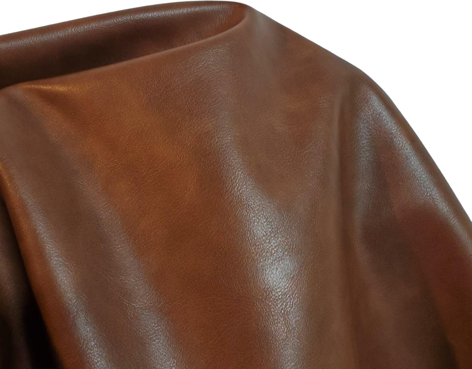 Amazon.com: Antiqued Cognac Tan Vegan Faux Leather Synthetic