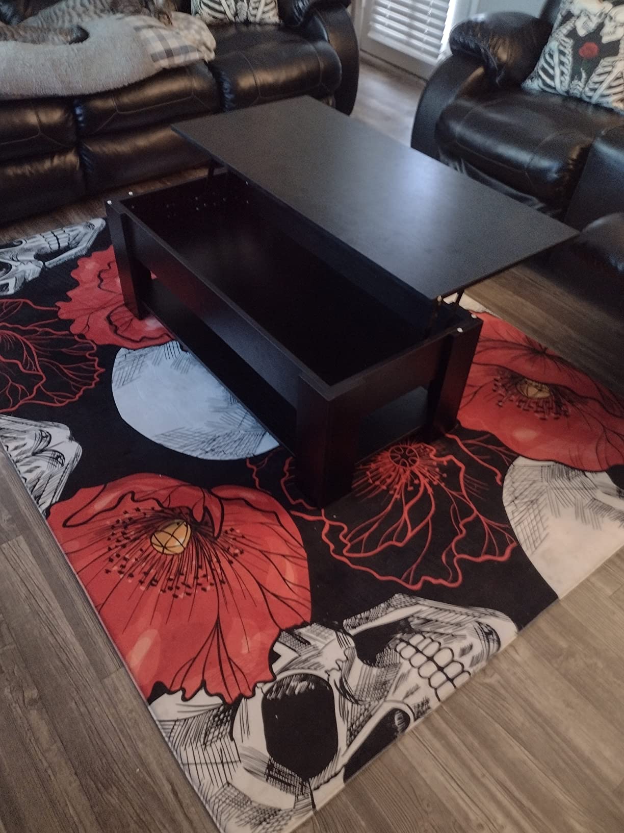 20/mo Finance Yusong Wooden Lift Top Coffee Table with Hidden