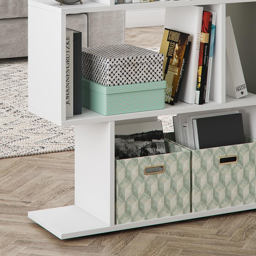 Vicco Raumteiler Levio, Weiß, 70 x 97.4 cm | zur flexiblen Raumaufteilung und beidseitigen Nutzung